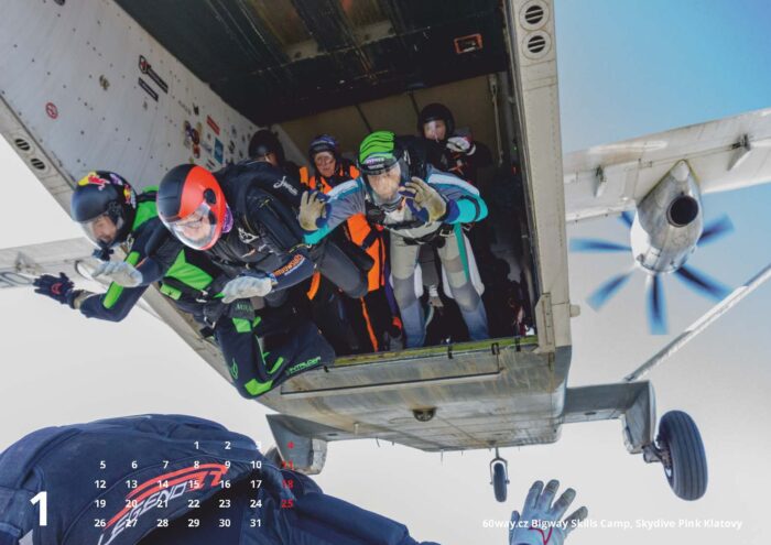 Skydive Kalendář 2026 - Obrázek 3
